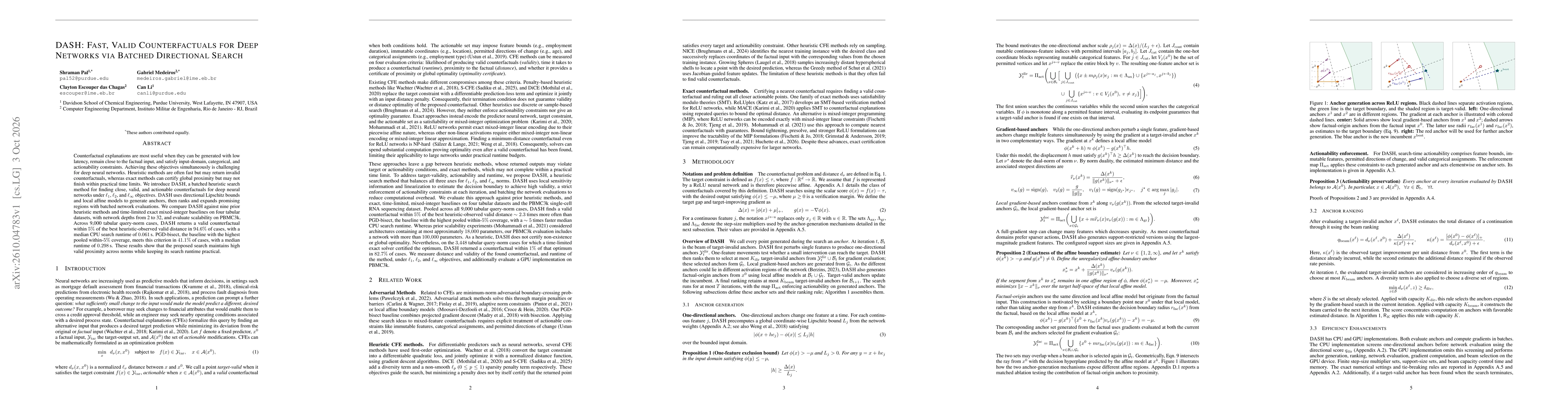 Thumbnail for DASH: Fast, Valid Counterfactuals for Deep Networks via Batched Directional Search