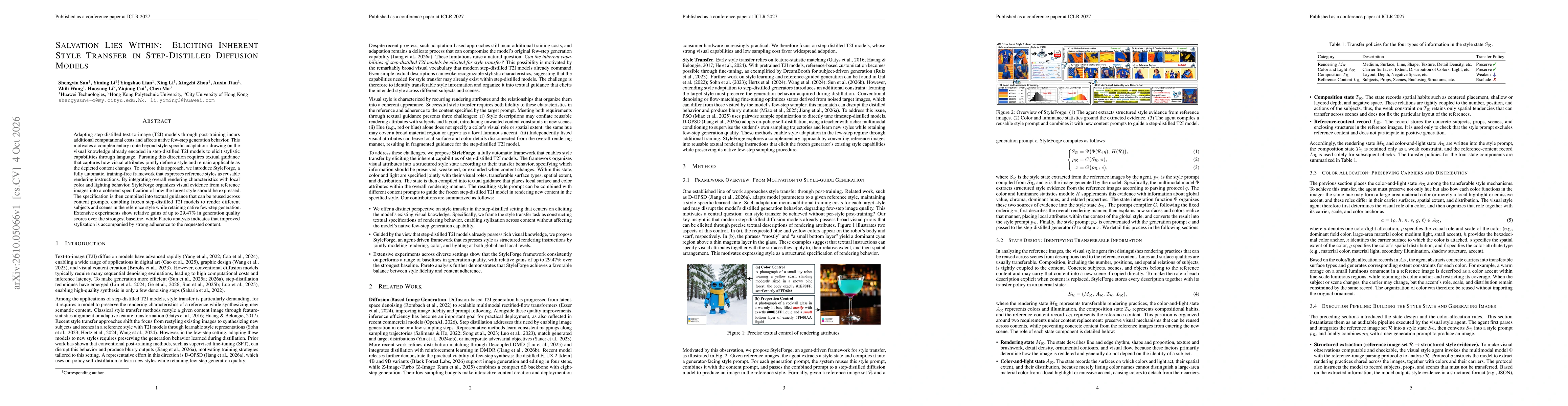 Thumbnail for Salvation Lies Within: Eliciting Inherent Style Transfer in Step-Distilled Diffusion Models