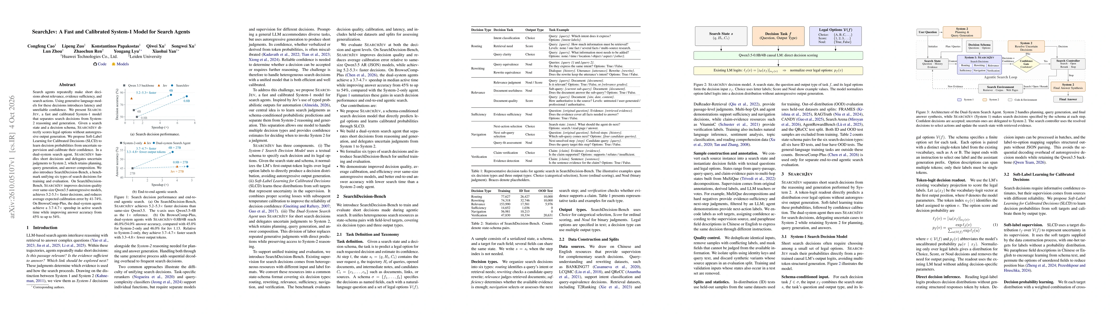 Thumbnail for SearchJev: A Fast and Calibrated System-1 Model for Search Agents