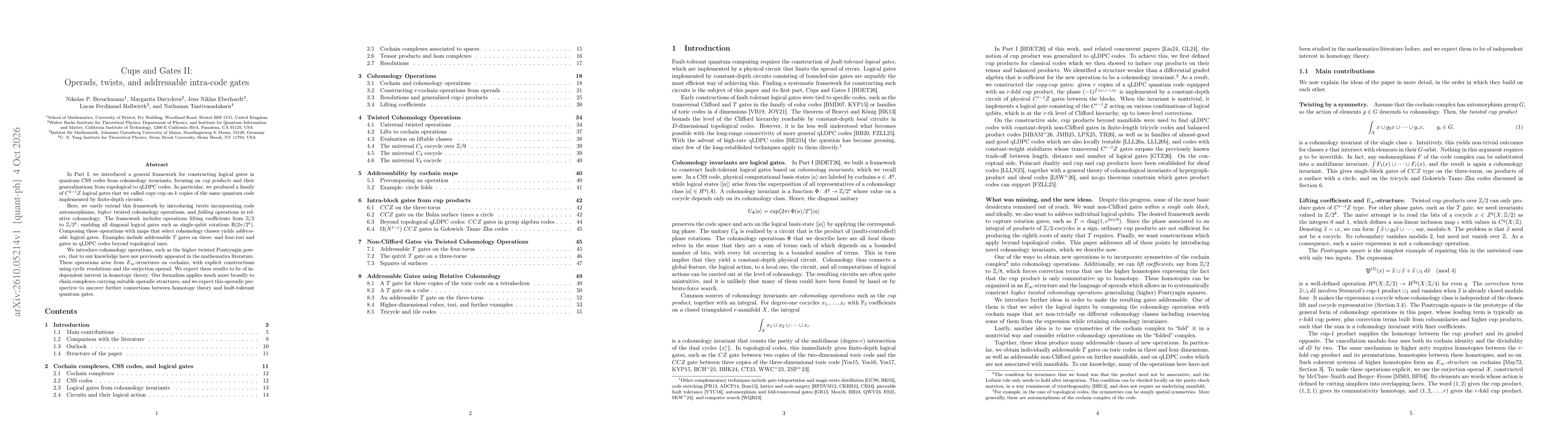 Thumbnail for Cups and Gates II: Operads, twists, and addressable intra-code gates