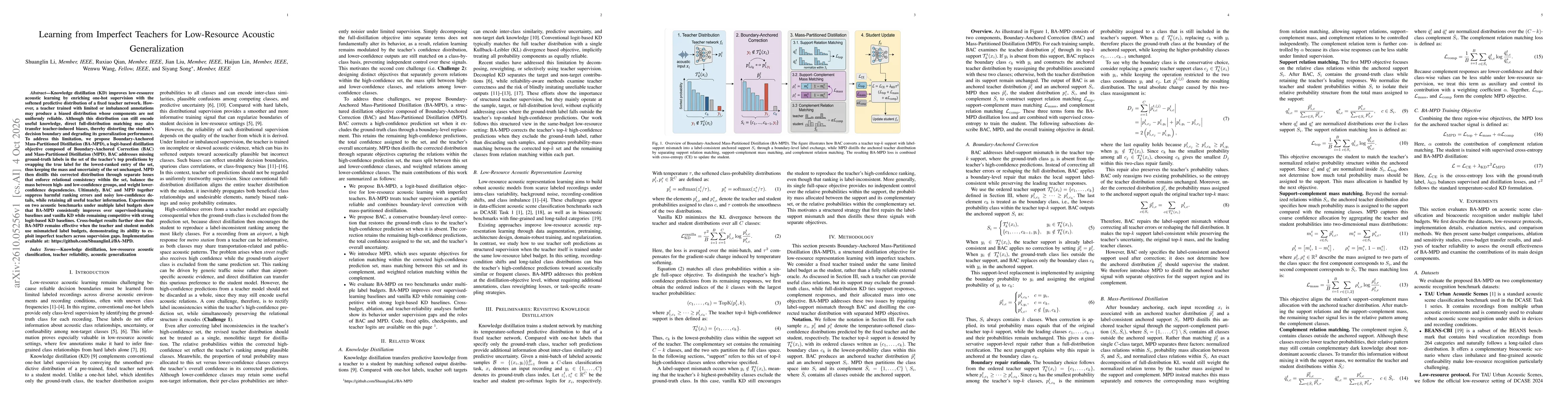 Thumbnail for Learning from imperfect teachers for low-resource acoustic generalization