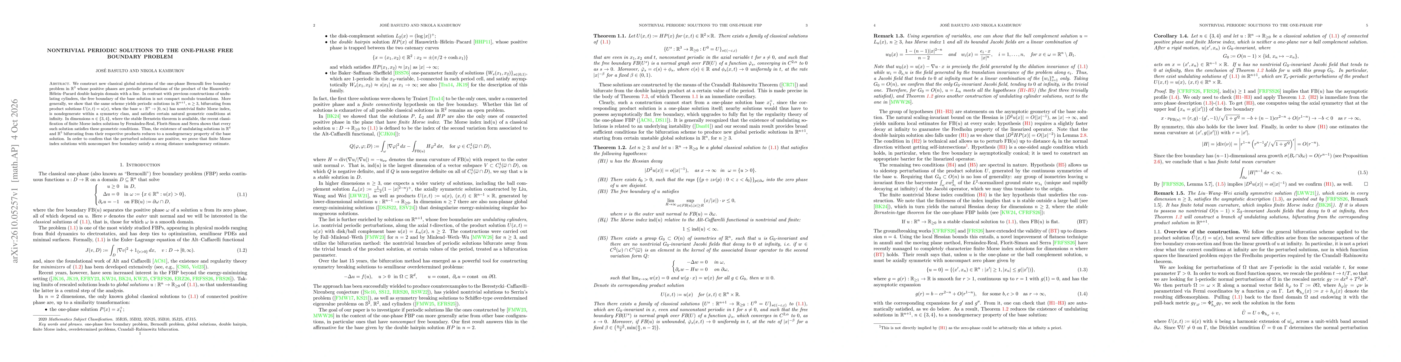 Thumbnail for Nontrivial periodic solutions to the one-phase free boundary problem