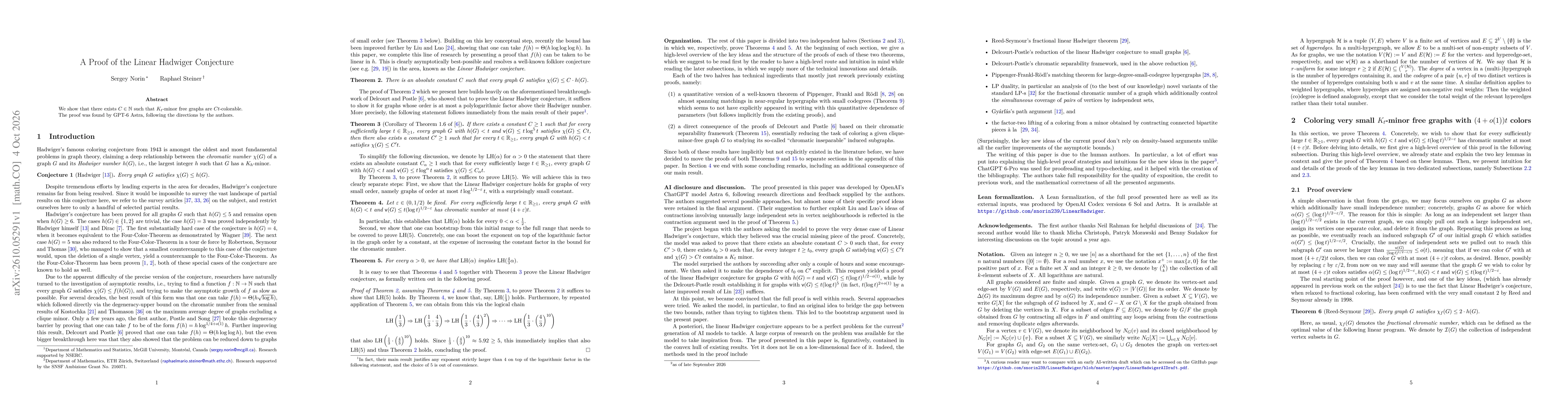 Thumbnail for A Proof of the Linear Hadwiger Conjecture
