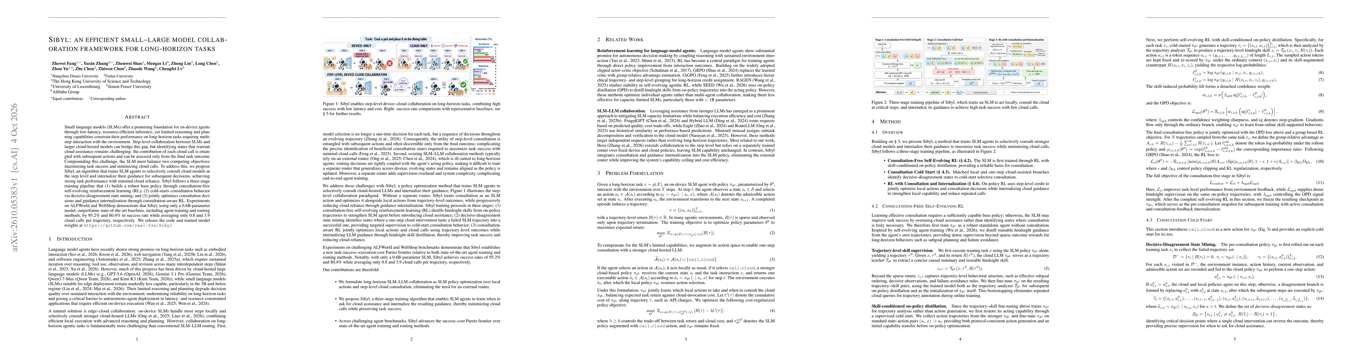 Thumbnail for Sibyl: An Efficient Small-large Model Collaboration Framework for Long-horizon Tasks