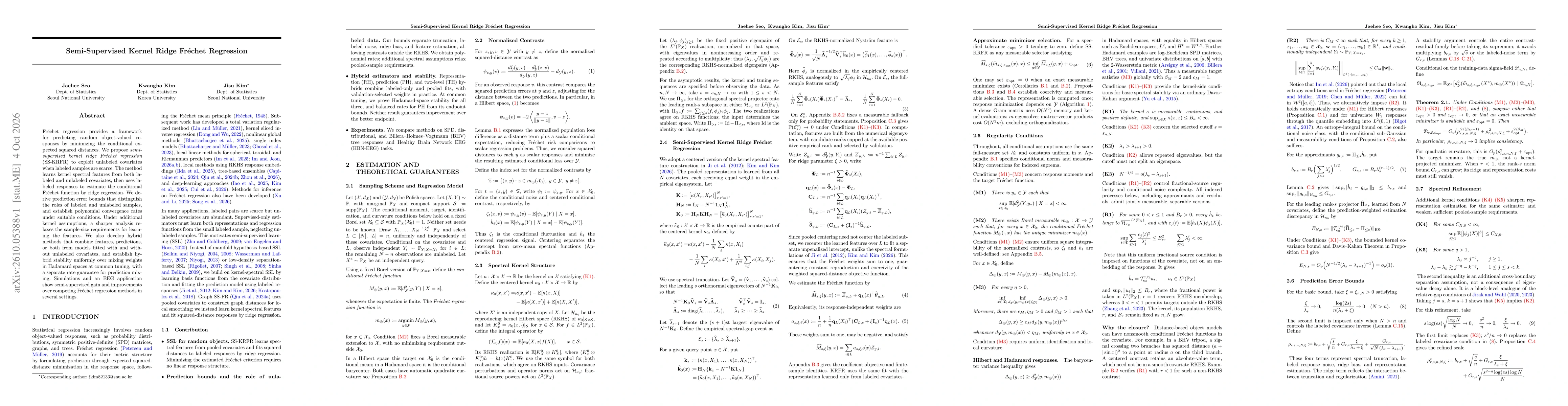 Thumbnail for Semi-Supervised Kernel Ridge Fréchet Regression