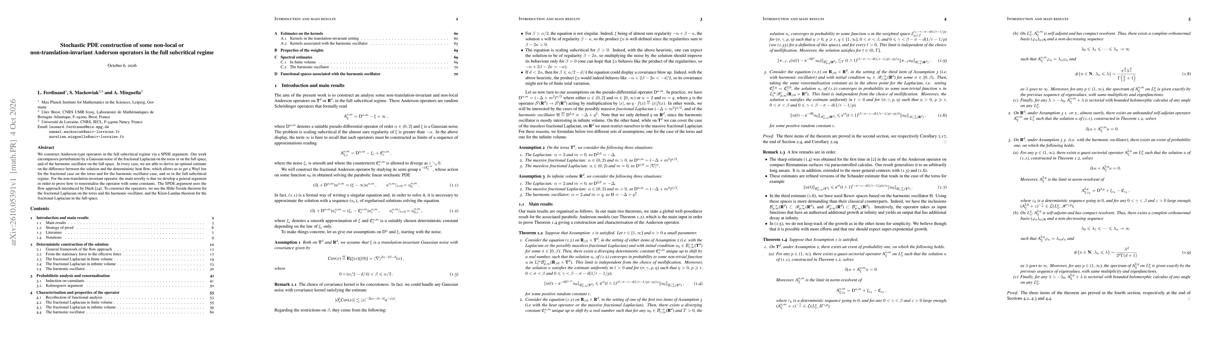 Thumbnail for Stochastic PDE construction of some non-local or non-translation-invariant Anderson operators in the full subcritical regime