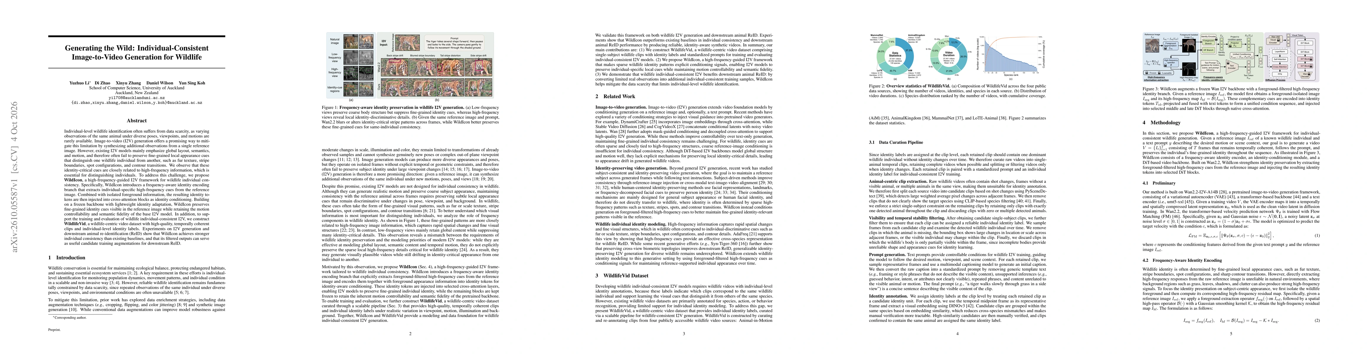 Thumbnail for Generating the Wild: Individual-Consistent Image-to-Video Generation for Wildlife