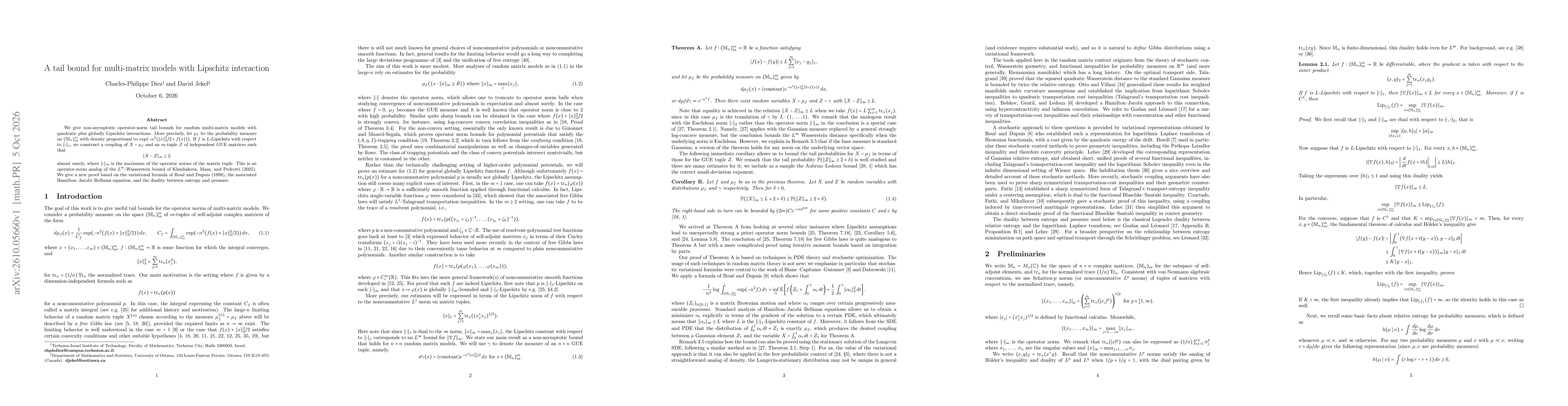 Thumbnail for A tail bound for multi-matrix models with Lipschitz interaction