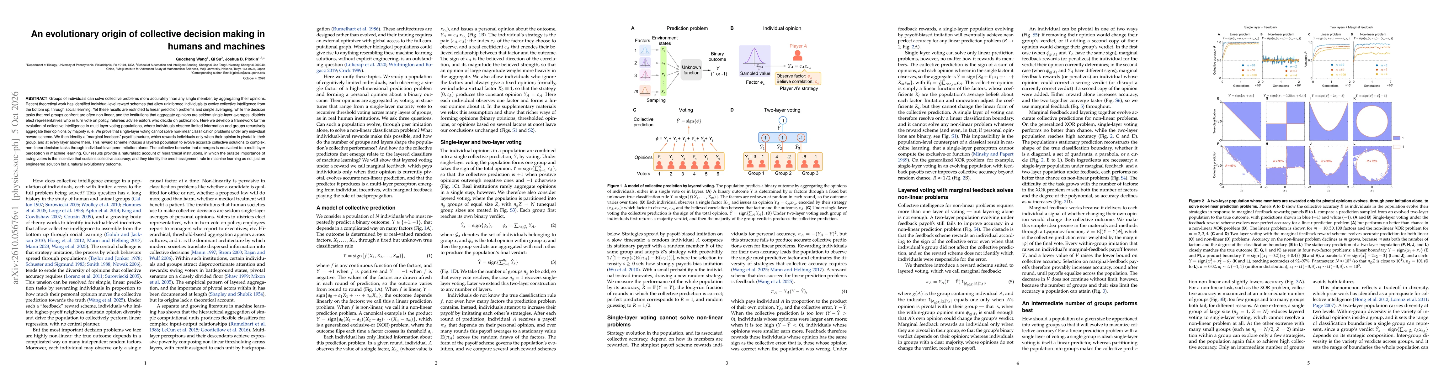 Thumbnail for An evolutionary origin of collective decision making in humans and machines