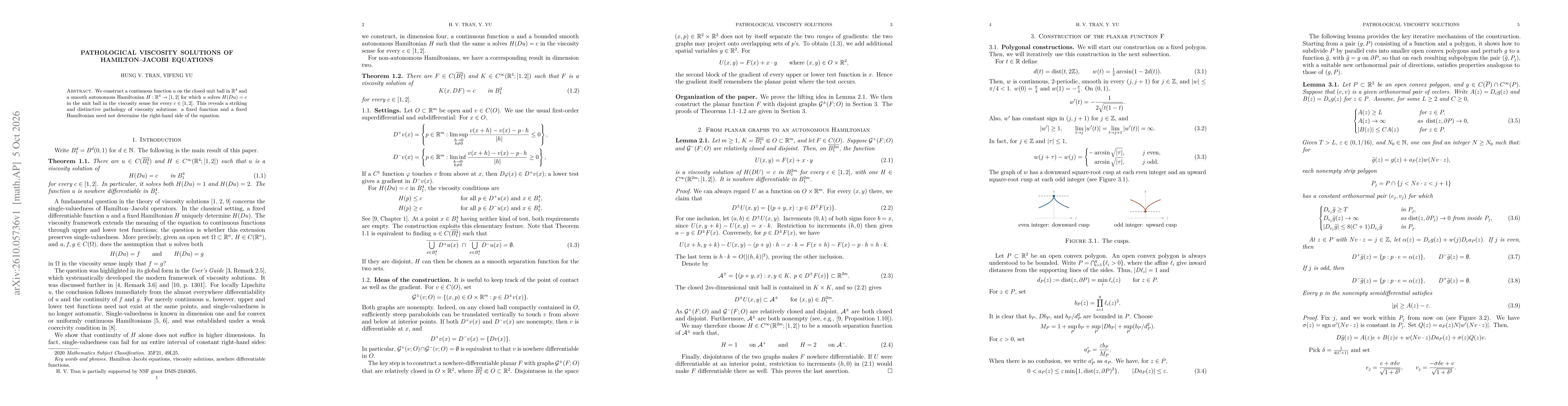 Thumbnail for Pathological viscosity solutions of Hamilton--Jacobi equations