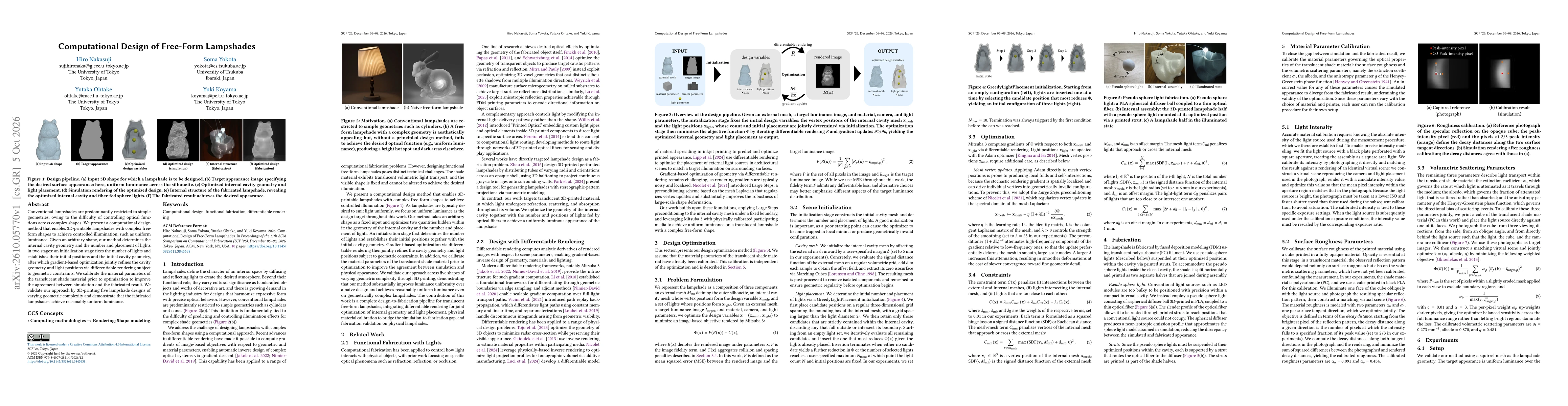 Thumbnail for Computational Design of Free-Form Lampshades