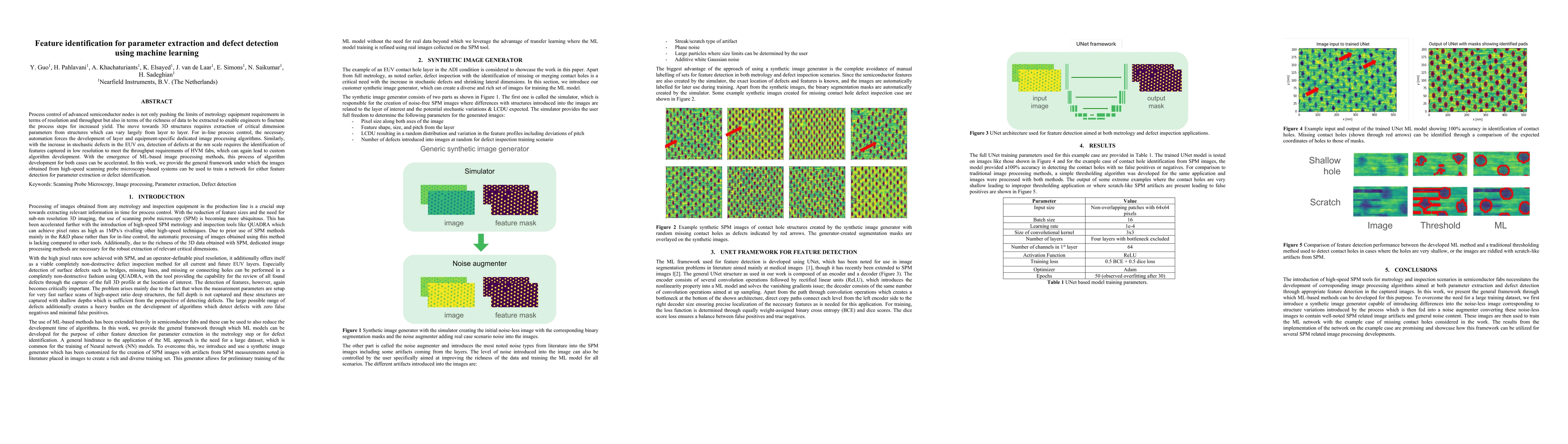 Thumbnail for Feature identification for parameter extraction and defect detection using machine learning