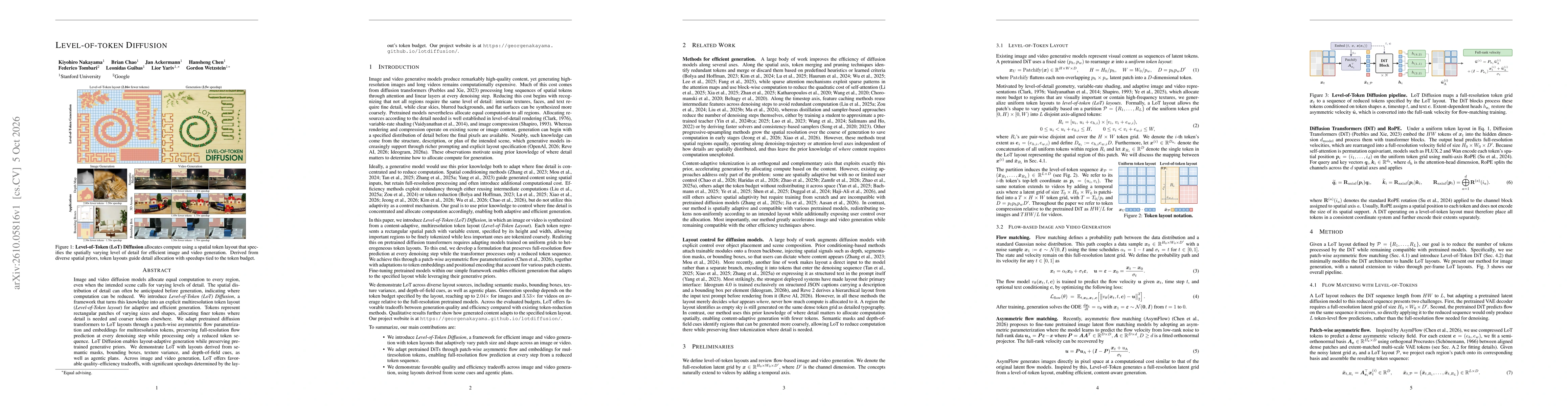 Thumbnail for Level-of-Token Diffusion