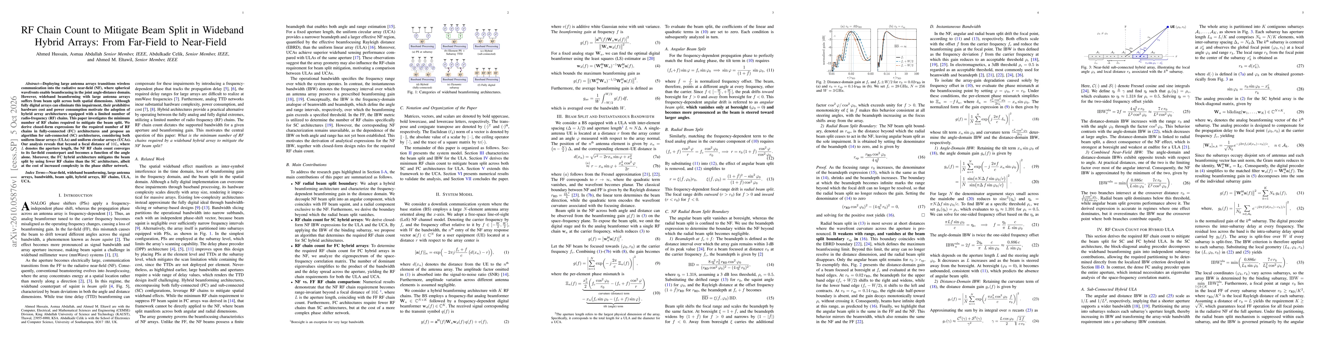 Thumbnail for RF Chain Count to Mitigate Beam Split in Wideband Hybrid Arrays: From Far-Field to Near-Field