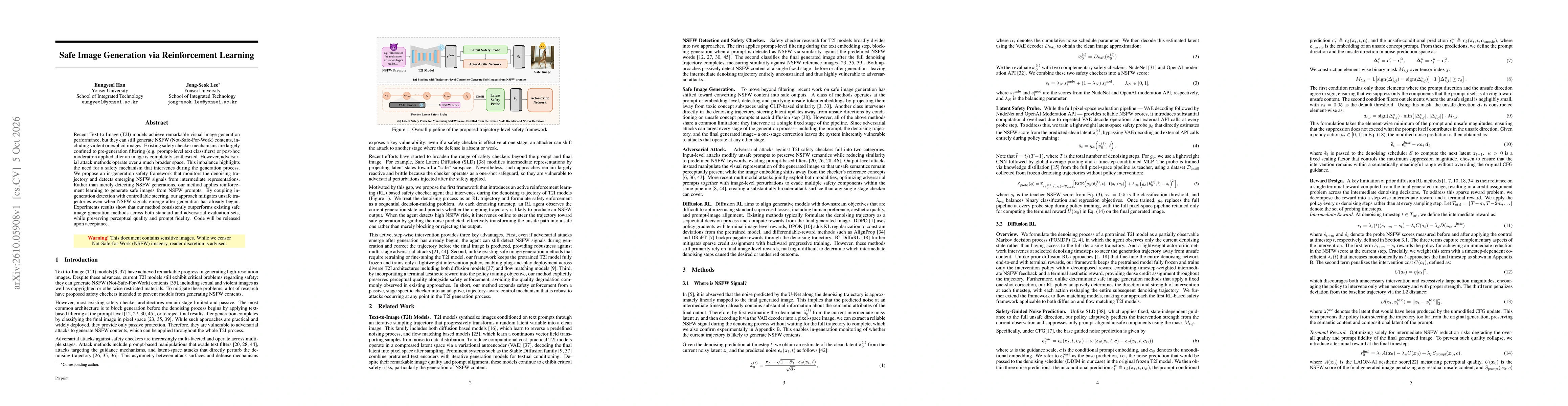 Thumbnail for Safe Image Generation via Reinforcement Learning