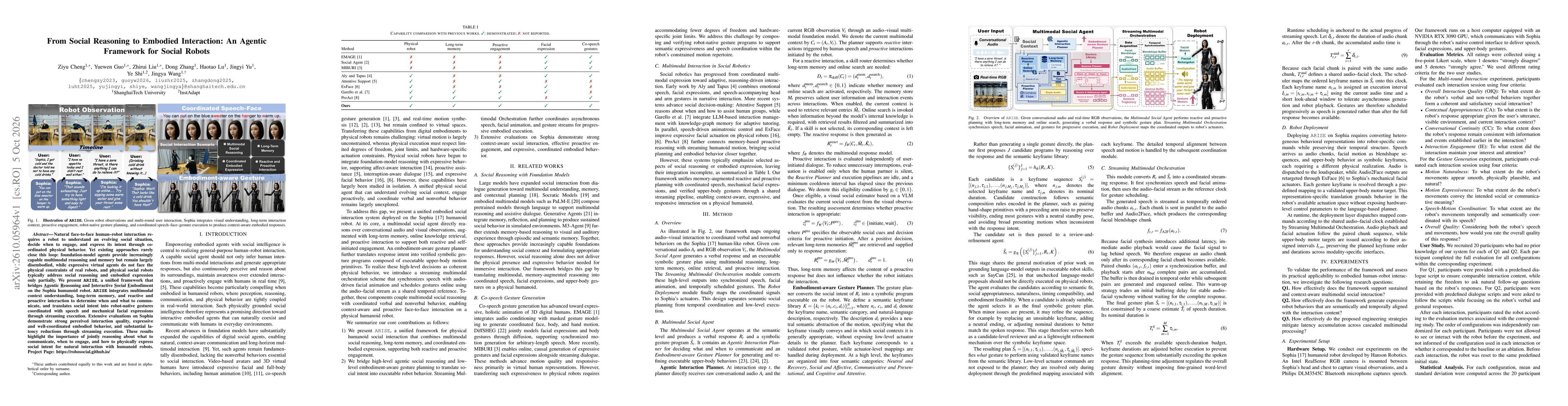 Thumbnail for From Social Reasoning to Embodied Interaction: An Agentic Framework for Social Robots