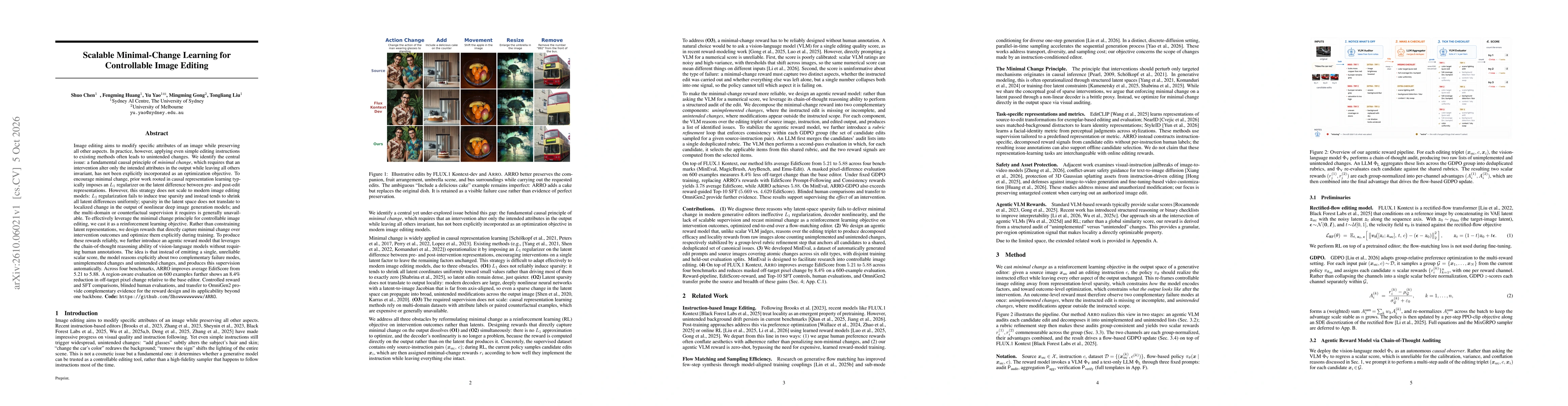 Thumbnail for Scalable Minimal-Change Learning for Controllable Image Editing