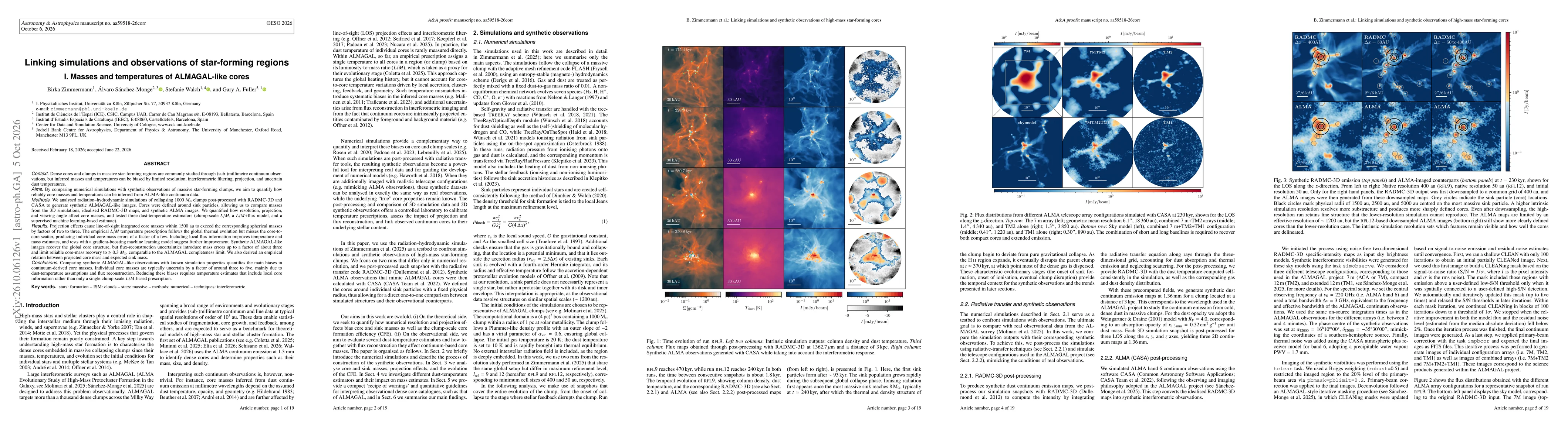 Thumbnail for Linking simulations and observations of star-forming regions I. Masses and temperatures of ALMAGAL-like cores