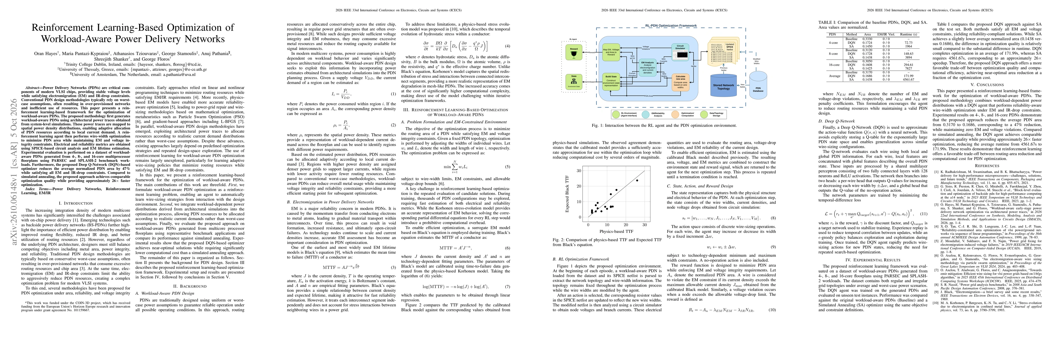 Thumbnail for Reinforcement Learning-Based Optimization of Workload-Aware Power Delivery Networks
