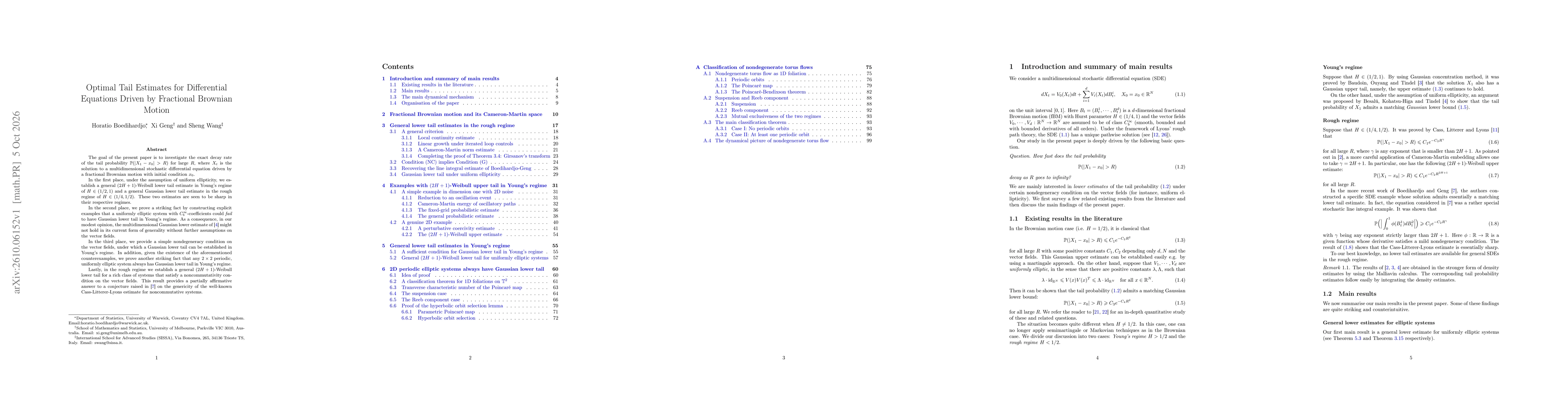 Thumbnail for Optimal Tail Estimates for Differential Equations Driven by Fractional Brownian Motion