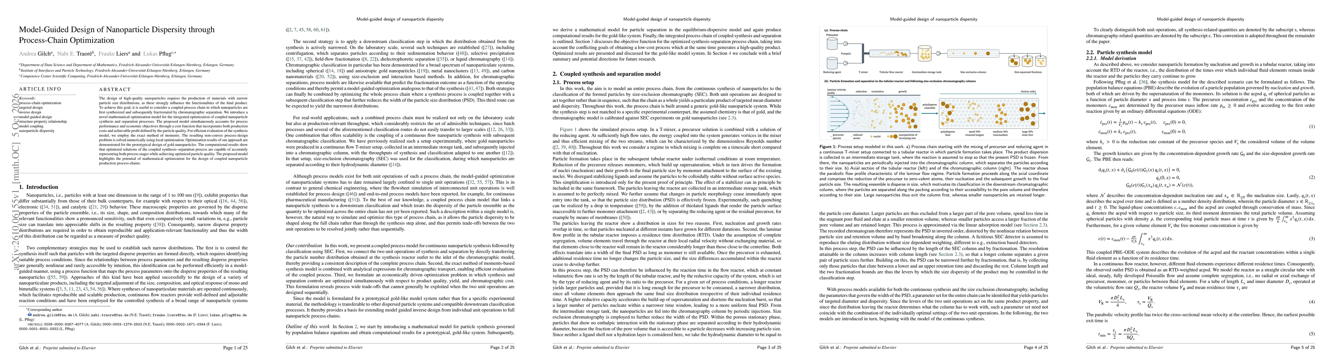 Thumbnail for Model-Guided Design of Nanoparticle Dispersity through Process-Chain Optimization