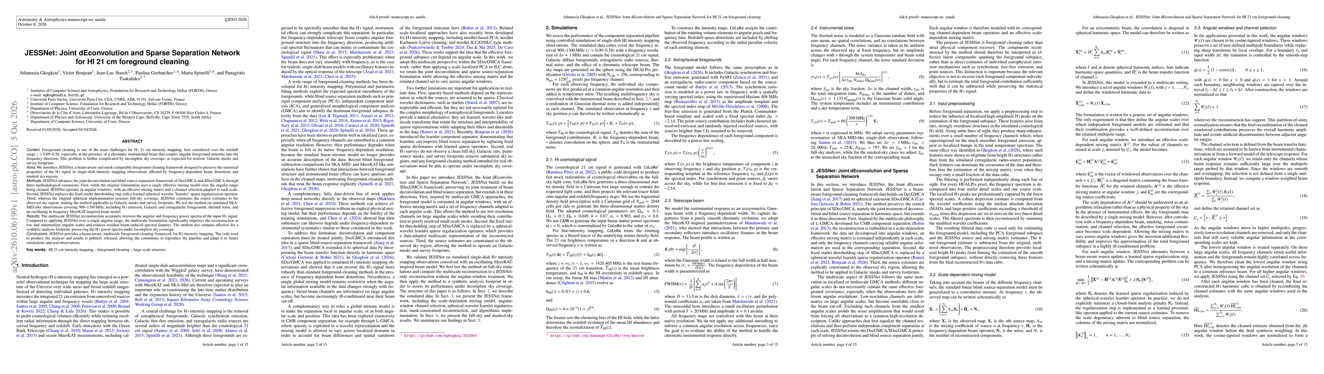 Thumbnail for JESSNet: Joint dEconvolution and Sparse Separation Network for HI 21 cm foreground cleaning