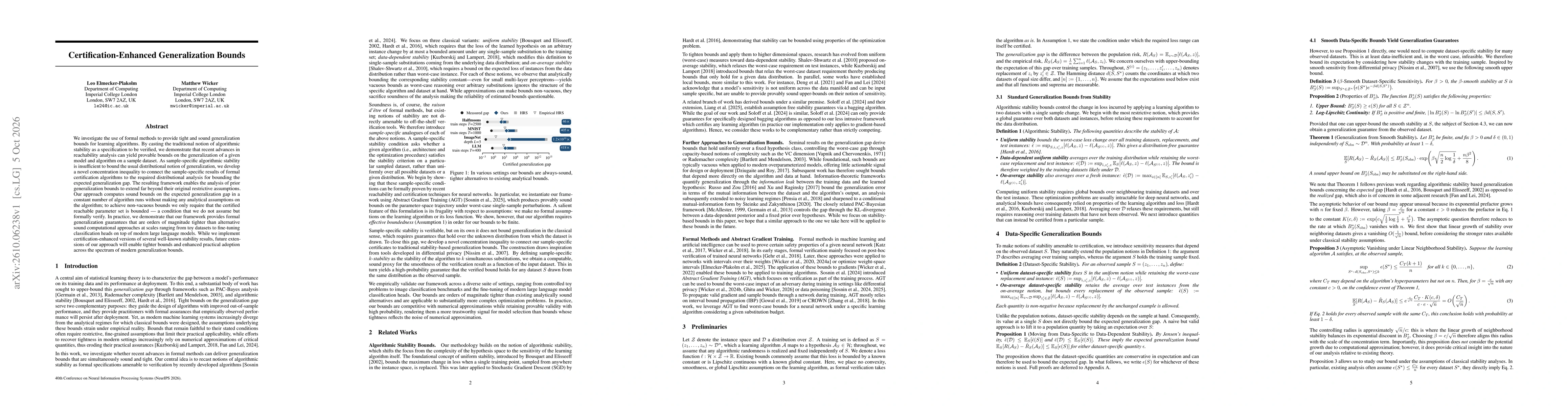 Thumbnail for Certification-Enhanced Generalization Bounds