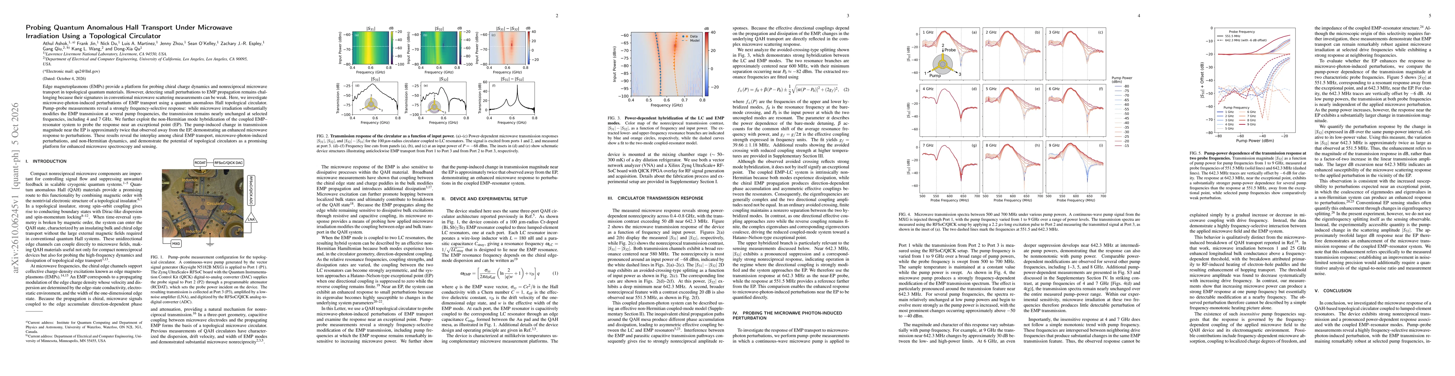Thumbnail for Probing Quantum Anomalous Hall Transport Under Microwave Irradiation Using a Topological Circulator
