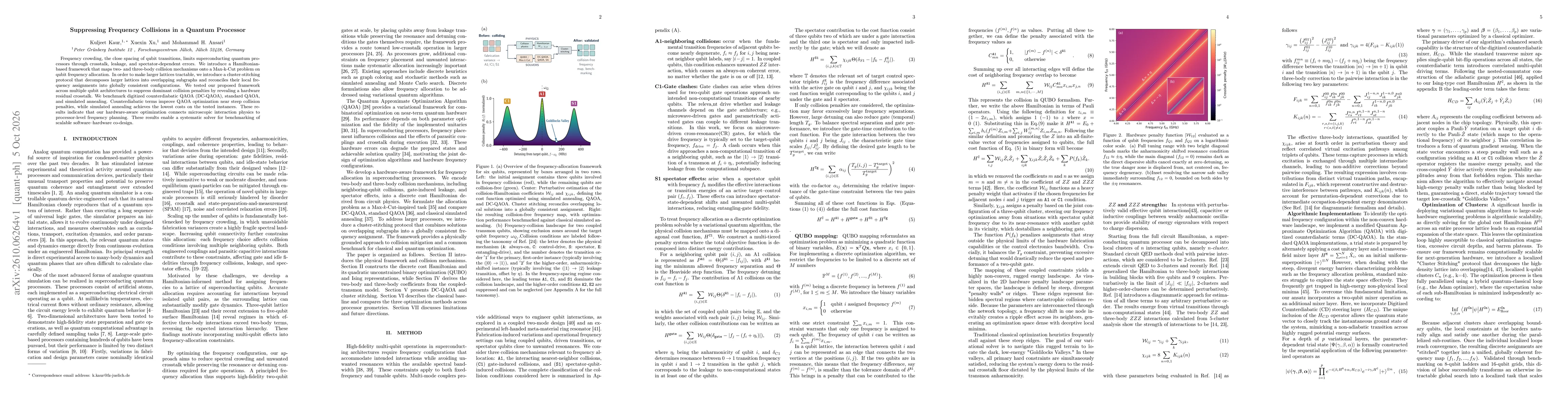 Thumbnail for Suppressing Frequency Collisions in a Quantum Processor