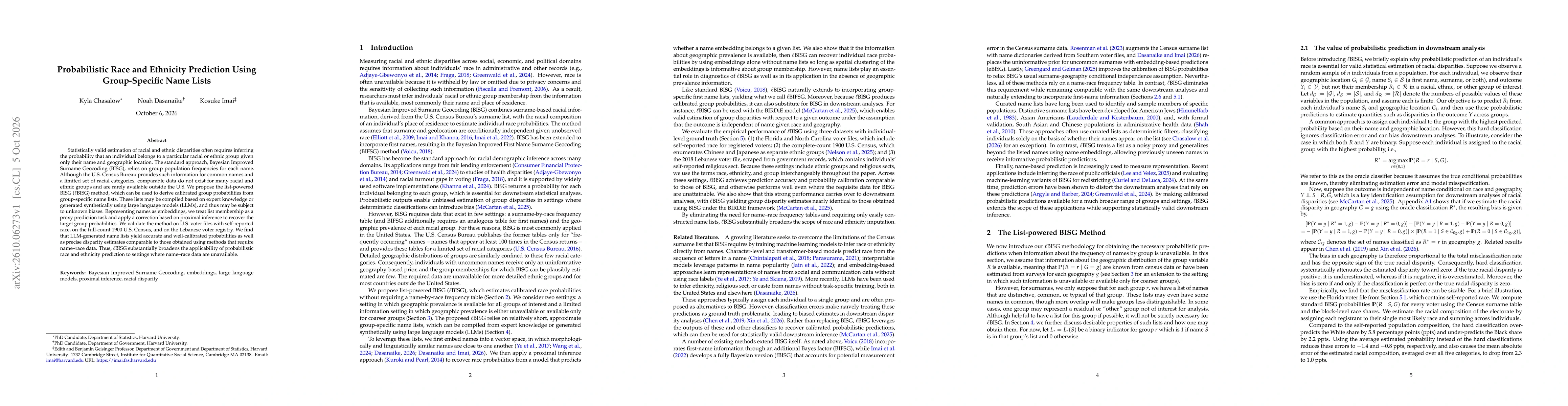 Thumbnail for Probabilistic Race and Ethnicity Prediction Using Group-Specific Name Lists