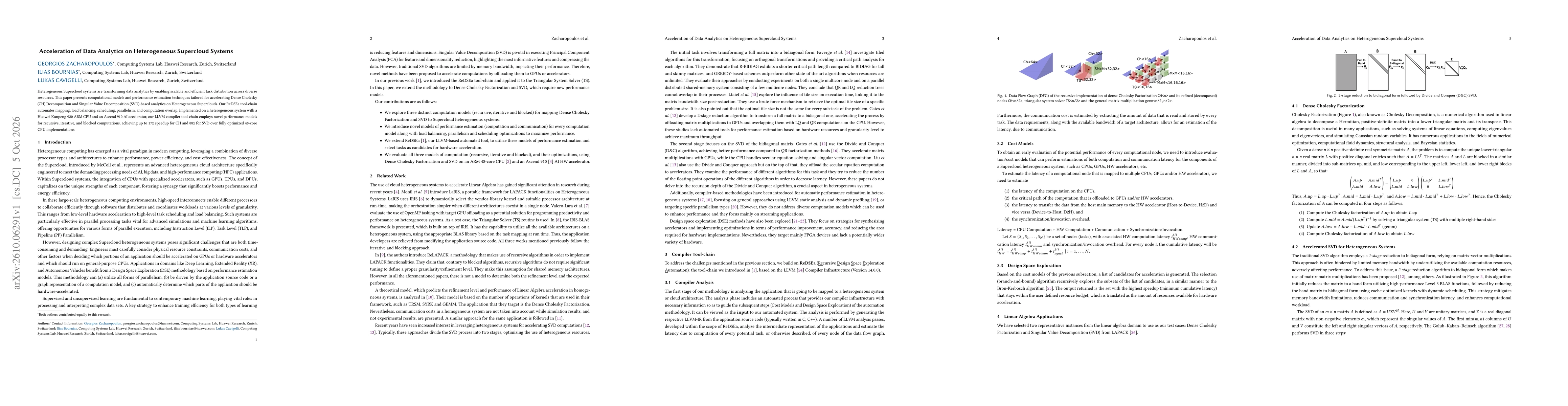 Thumbnail for Acceleration of Data Analytics on Heterogeneous Supercloud Systems