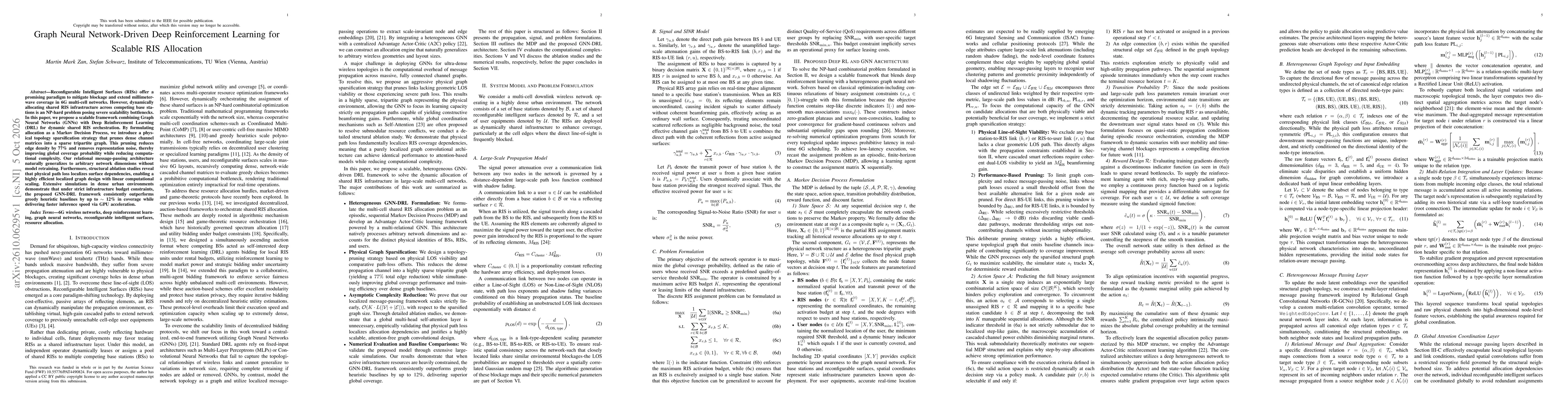 Thumbnail for Graph Neural Network-Driven Deep Reinforcement Learning for Scalable RIS Allocation
