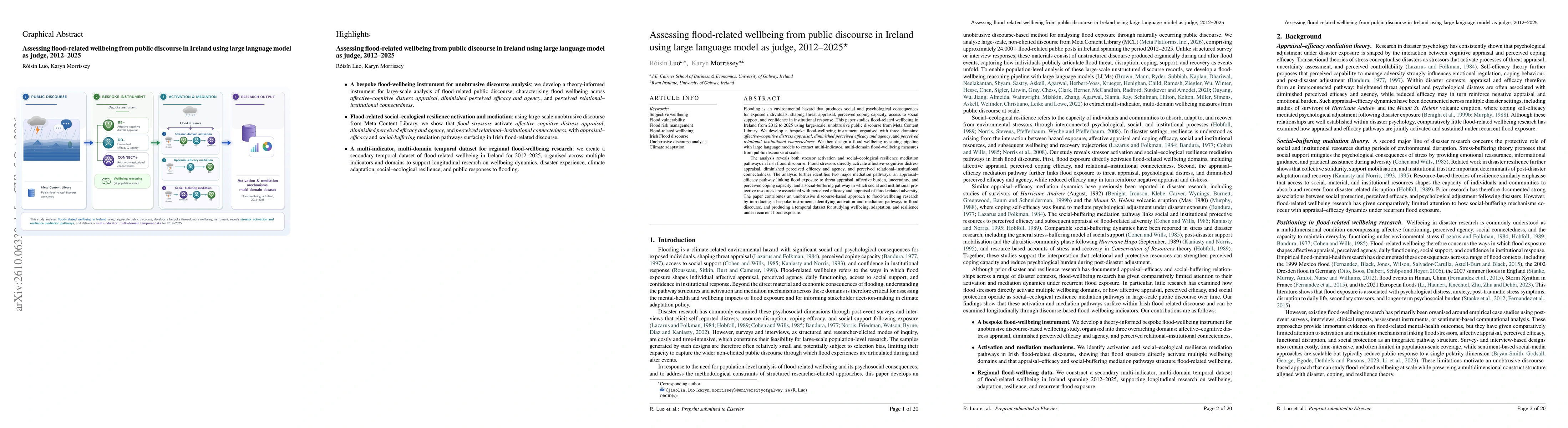 Thumbnail for Assessing flood-related wellbeing from public discourse in Ireland using large language model as judge, 2012--2025
