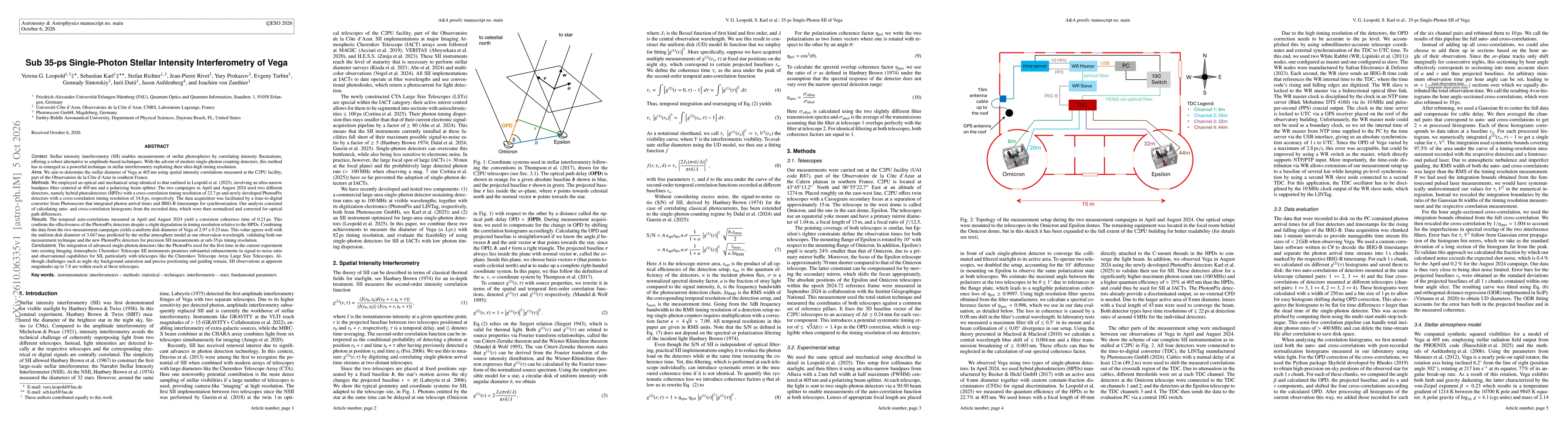 Thumbnail for Sub 35-ps Single-Photon Stellar Intensity Interferometry of Vega