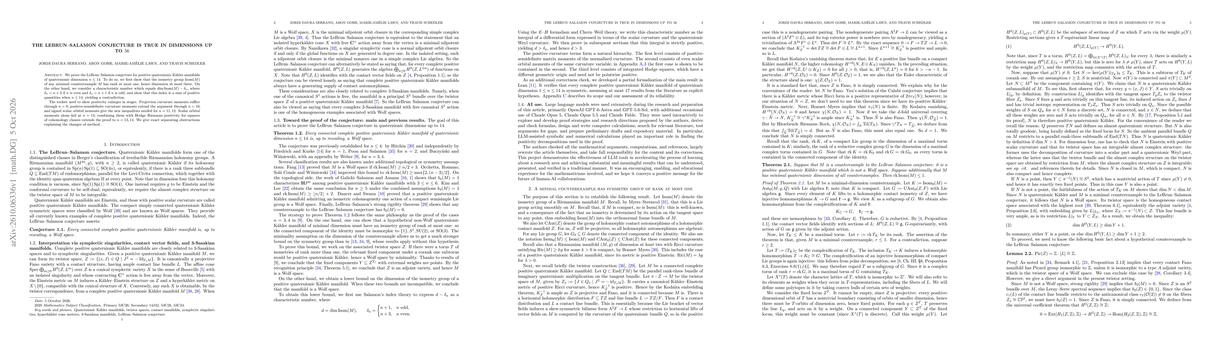Thumbnail for The Lebrun--Salamon conjecture is true in dimension up to 56
