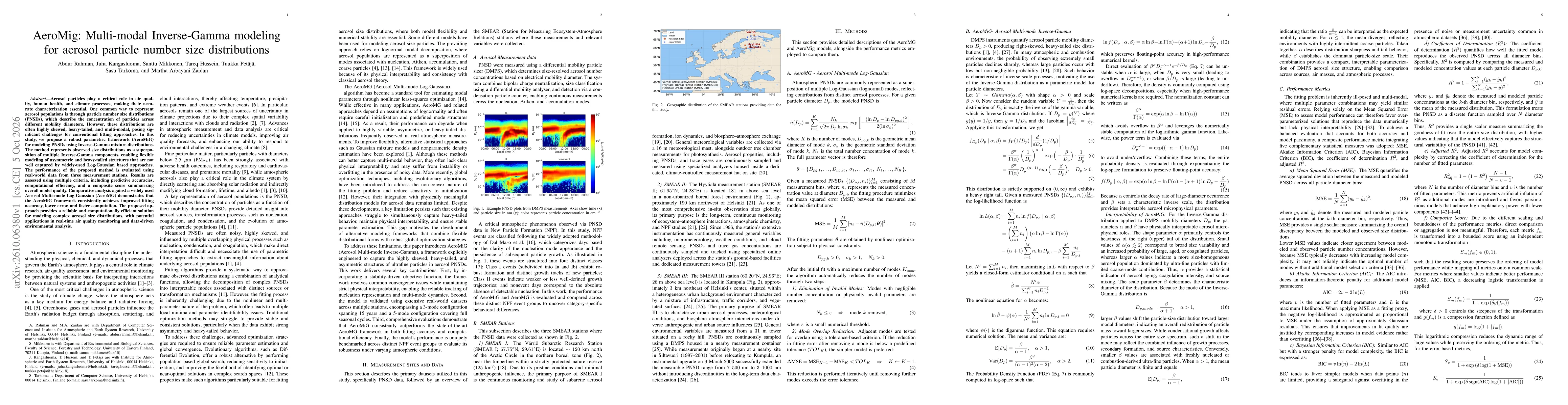 Thumbnail for AeroMig: Multi-modal Inverse-Gamma modeling for aerosol particle number size distributions