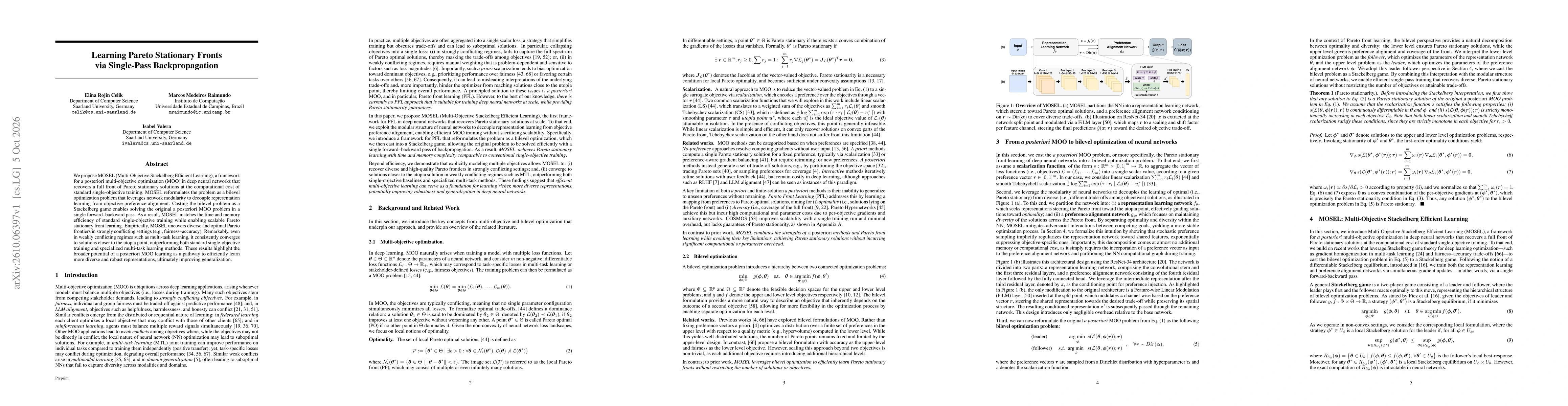 Thumbnail for Learning Pareto Stationary Fronts via Single-Pass Backpropagation