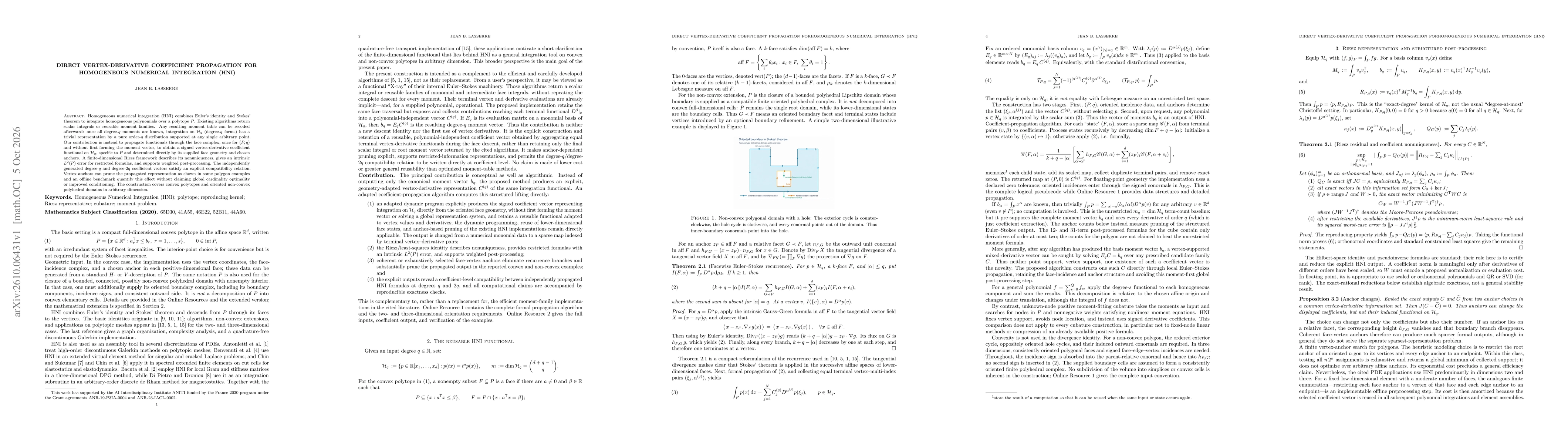 Thumbnail for Direct Vertex-Derivative Coefficient Propagation forHomogeneous Numerical Integration (HNI)