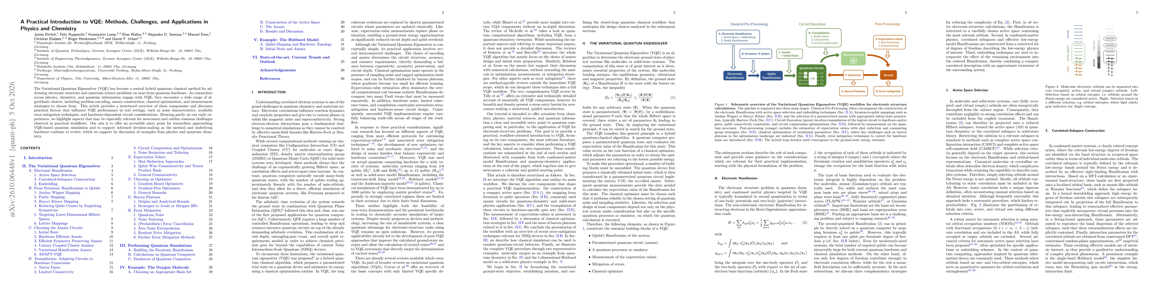 Thumbnail for A Practical Introduction to VQE: Methods, Challenges, and Applications in Physics and Chemistry