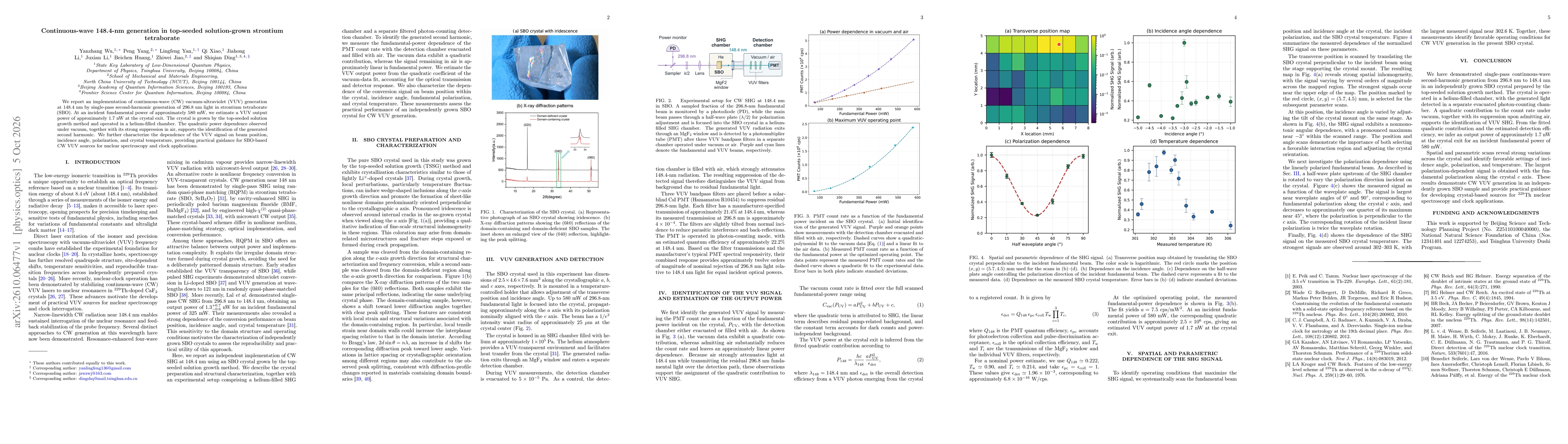 Thumbnail for Continuous-wave 148.4-nm generation in top-seeded solution-grown strontium tetraborate