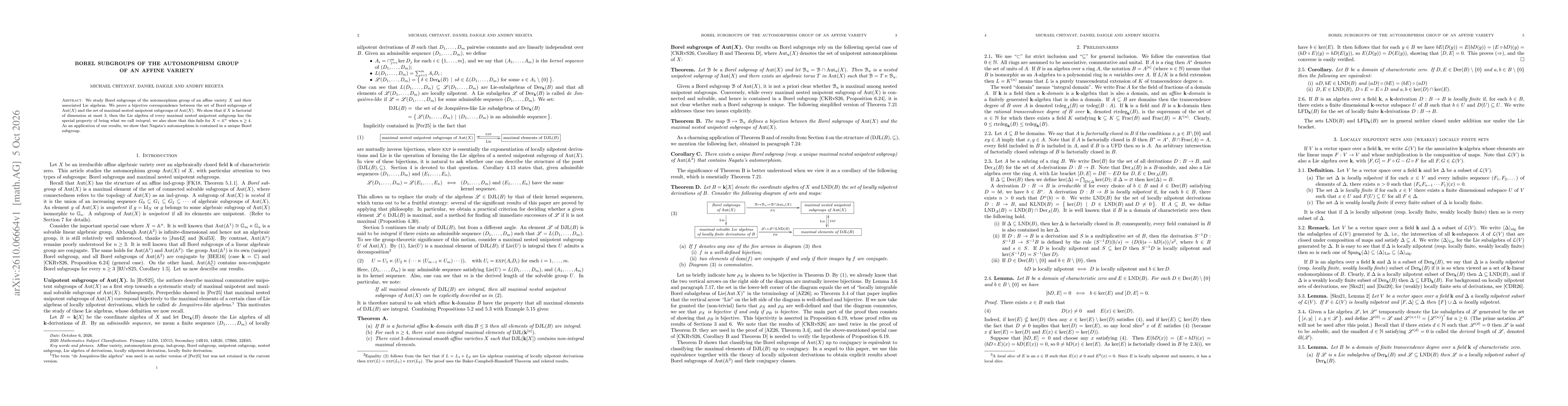 Thumbnail for Borel subgroups of the automorphism group of an affine variety