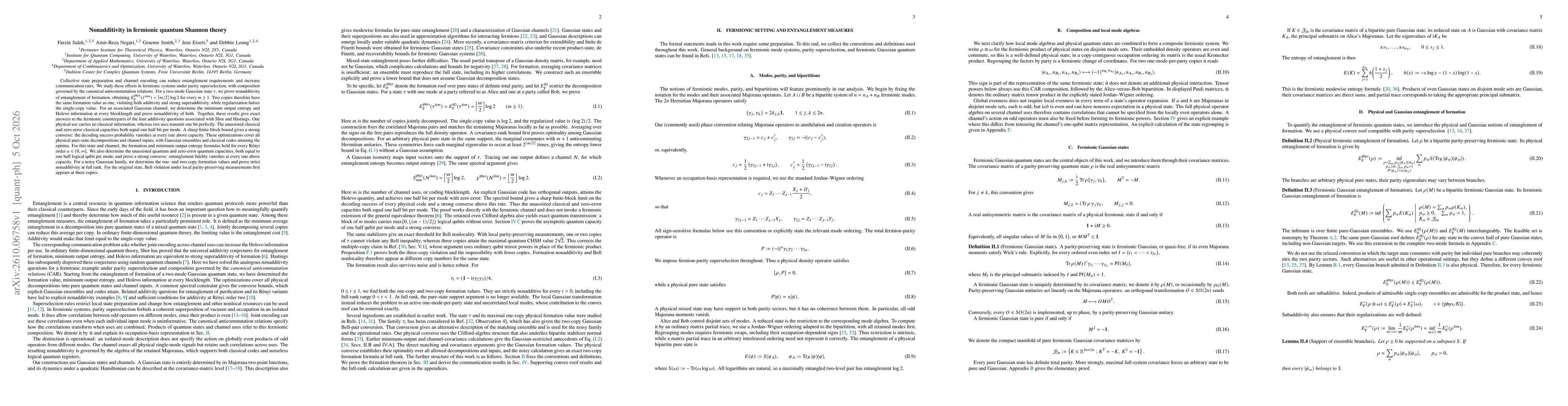 Thumbnail for Nonadditivity in fermionic quantum Shannon theory