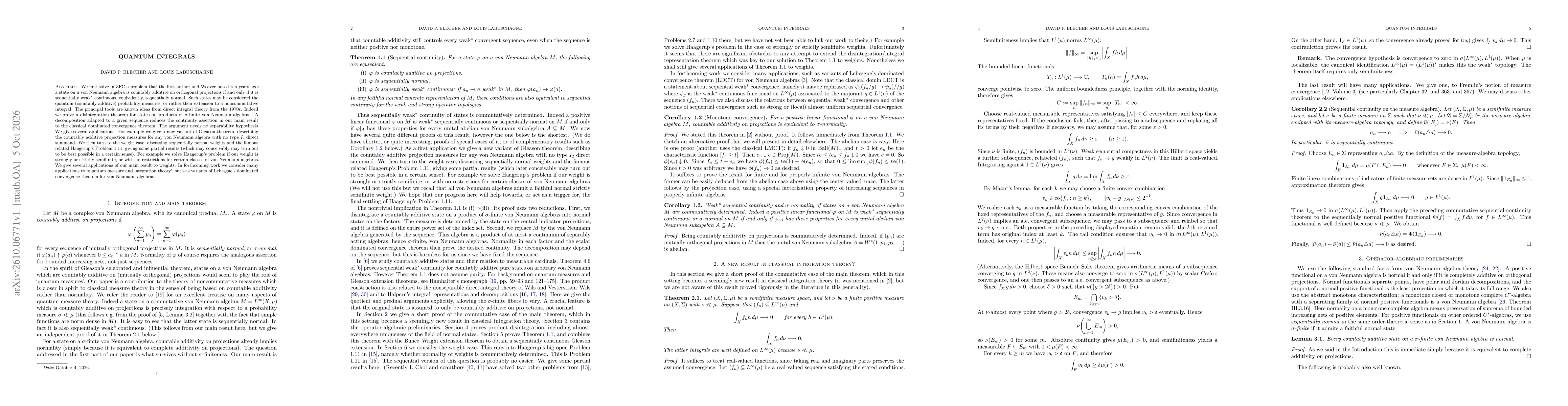 Thumbnail for Quantum integrals