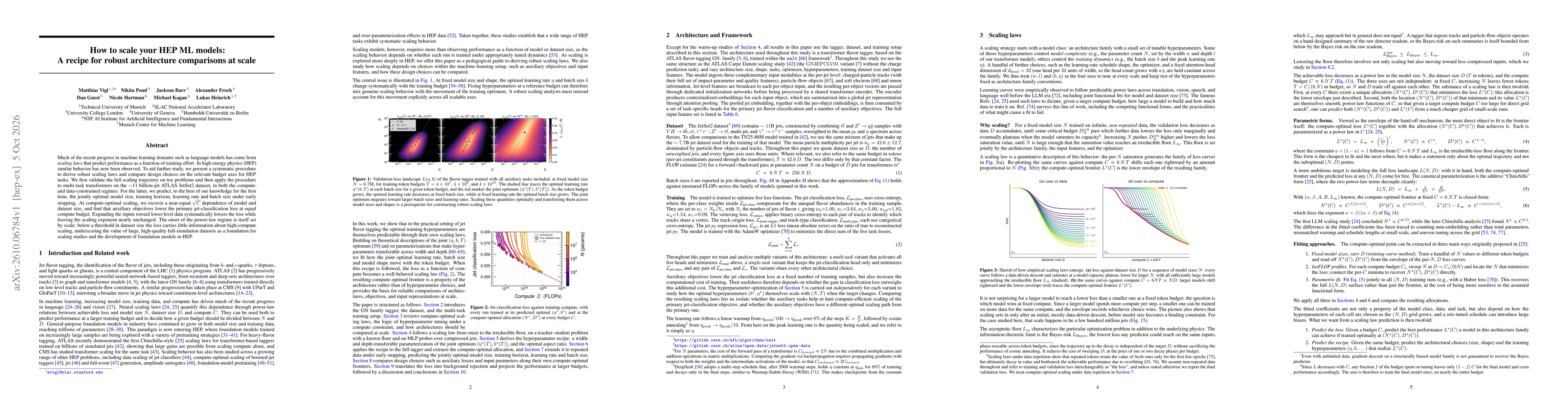 Thumbnail for How to scale your HEP ML models: A recipe for robust architecture comparisons at scale