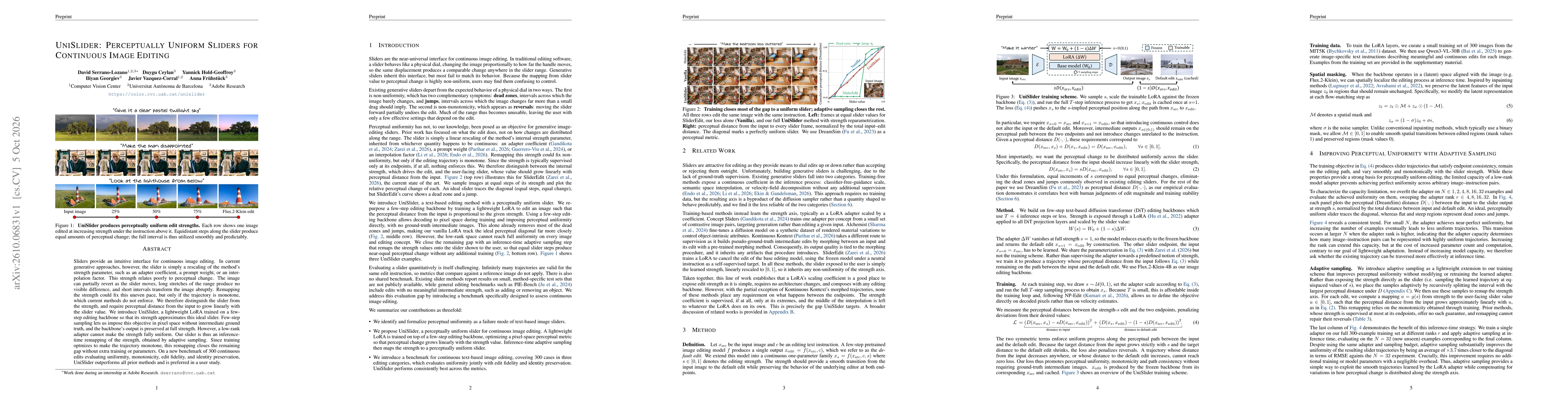 Thumbnail for UniSlider: Perceptually Uniform Sliders for Continuous Image Editing