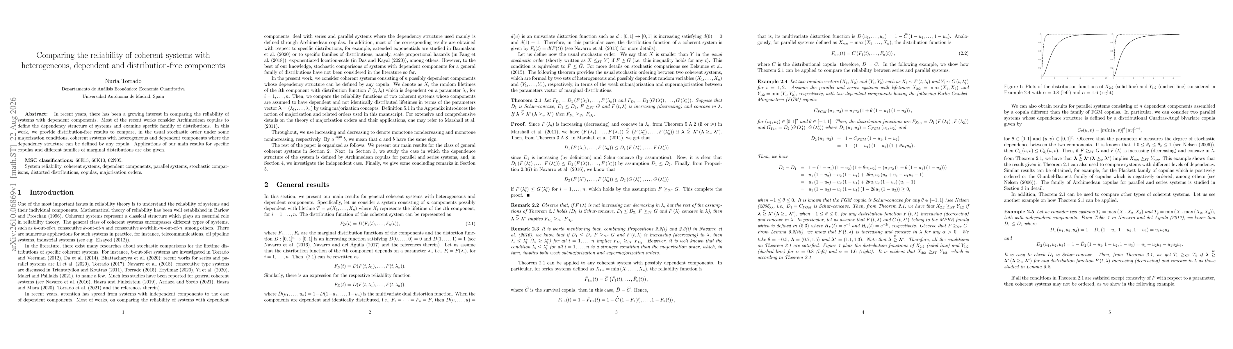 Thumbnail for Comparing the reliability of coherent systems with heterogeneous, dependent and distribution-free components