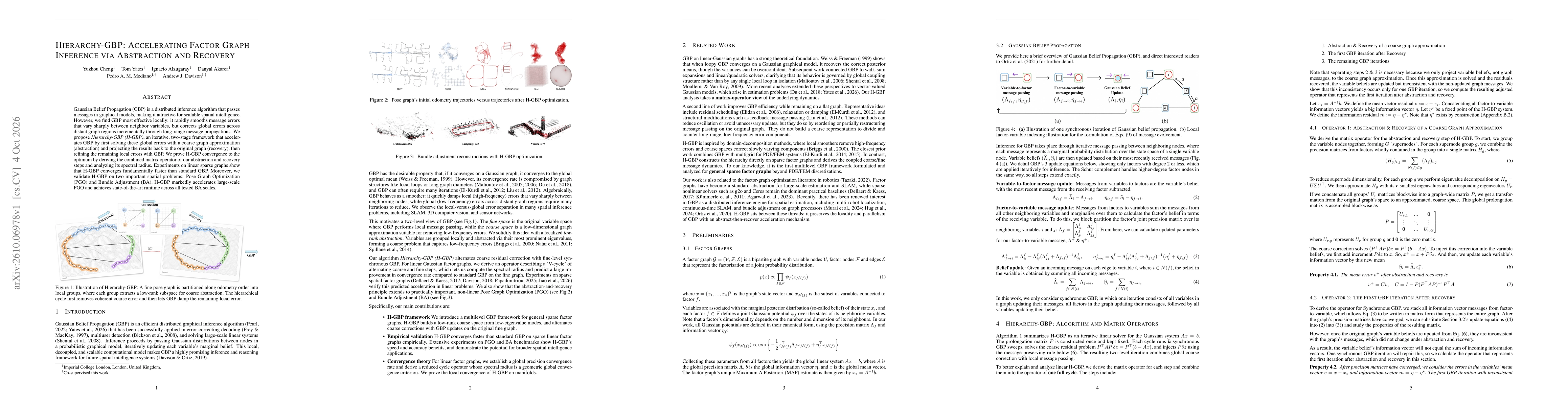 Thumbnail for Hierarchy-GBP: Accelerating Factor Graph Inference via Abstraction and Recovery