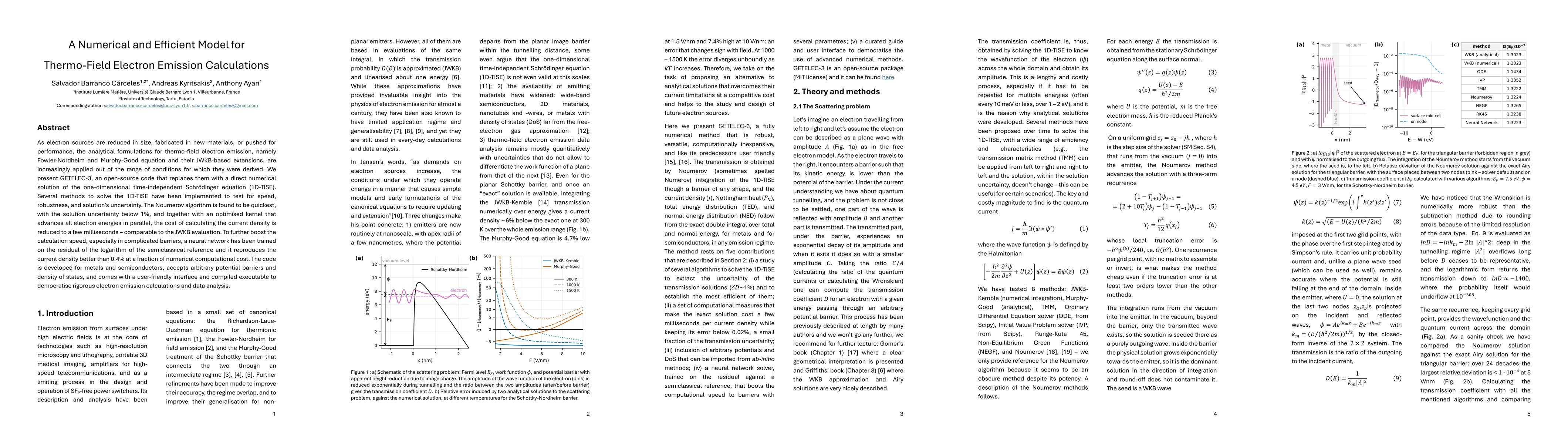 Thumbnail for A numerical and efficient model for thermo-field electron emission calculations