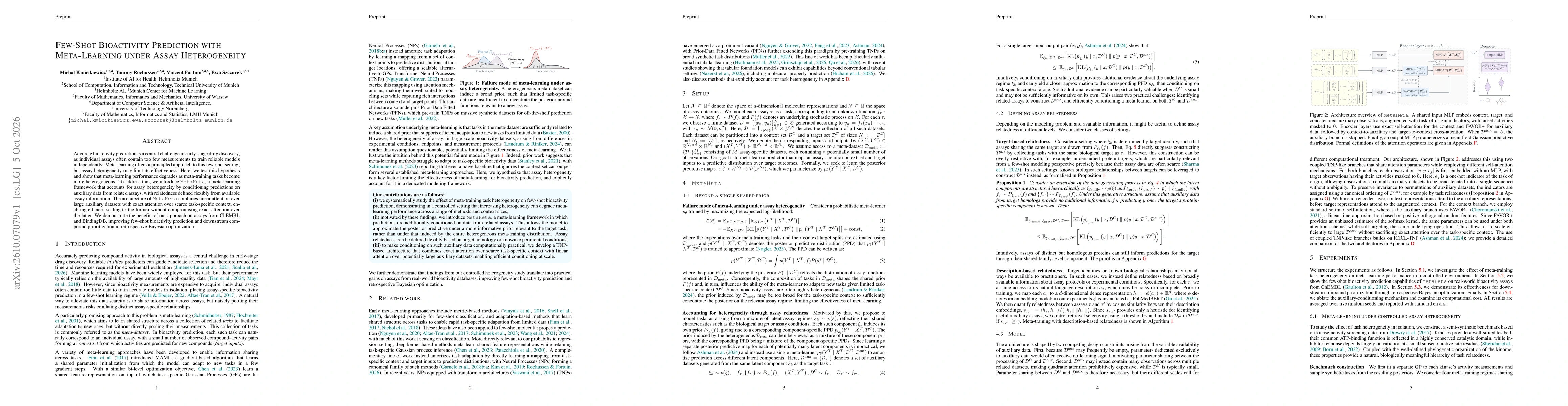 Thumbnail for Few-Shot Bioactivity Prediction with Meta-Learning under Assay Heterogeneity