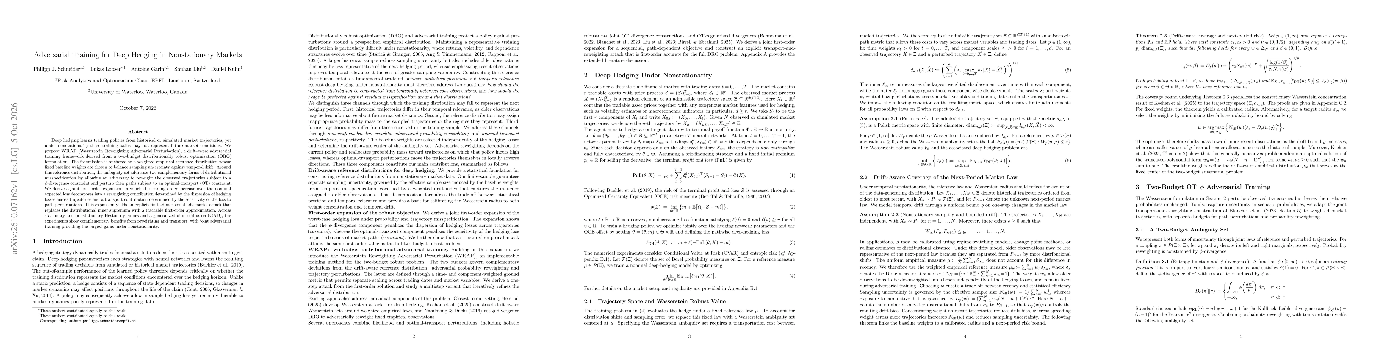 Thumbnail for Adversarial Training for Deep Hedging in Nonstationary Markets